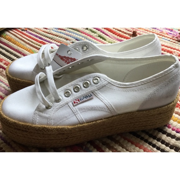 superga jute platform sneakers